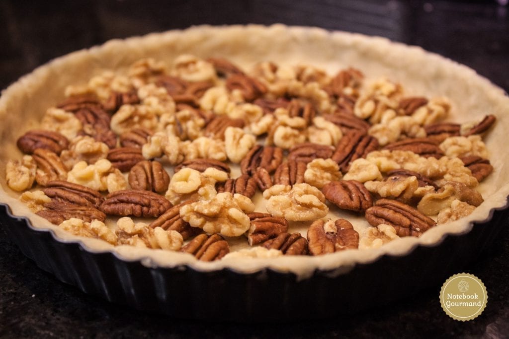 La tarte avant de mettre la garniture