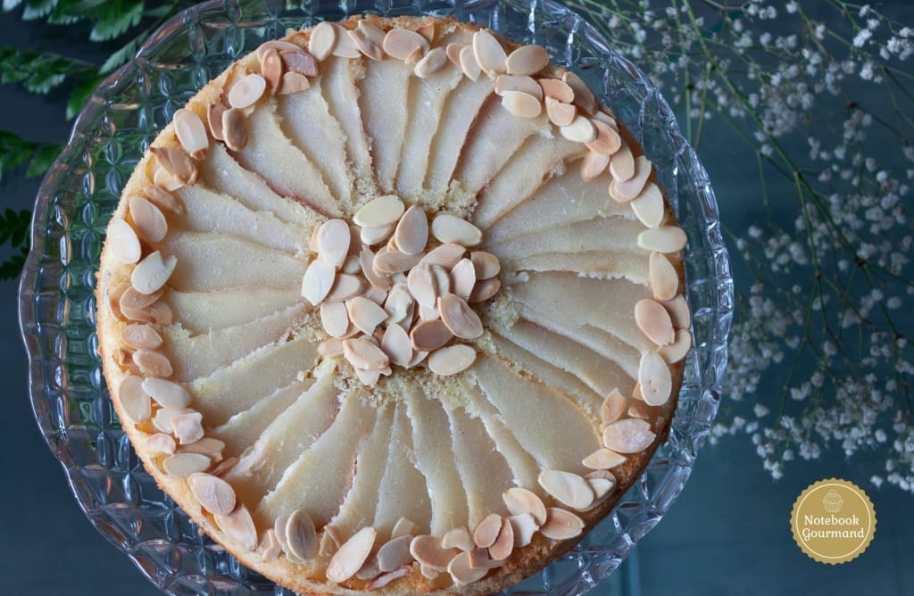 Gâteau aux amandes et poires