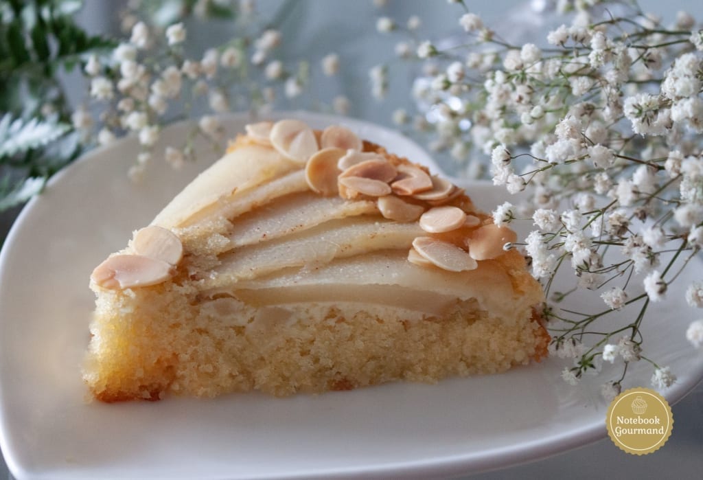 Gâteau aux amandes et poires