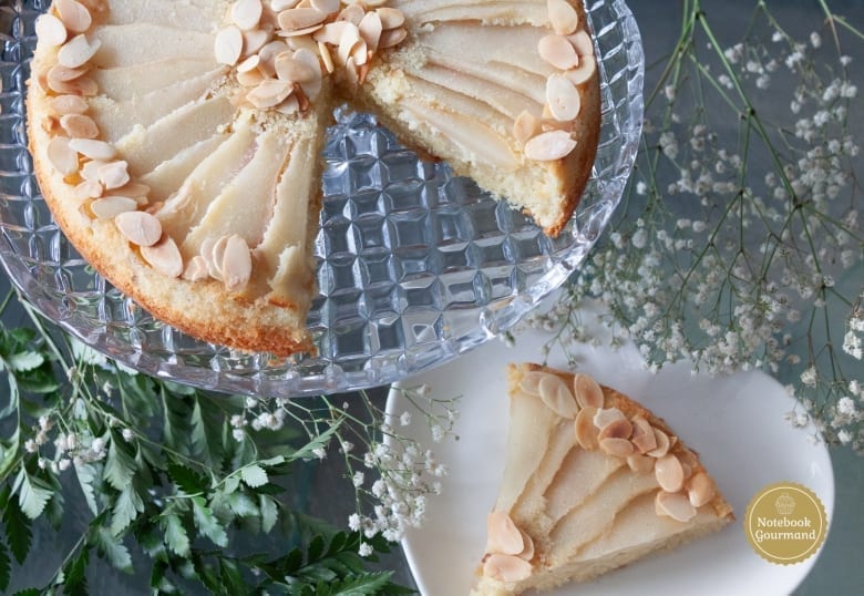 Gâteau aux amandes et poires