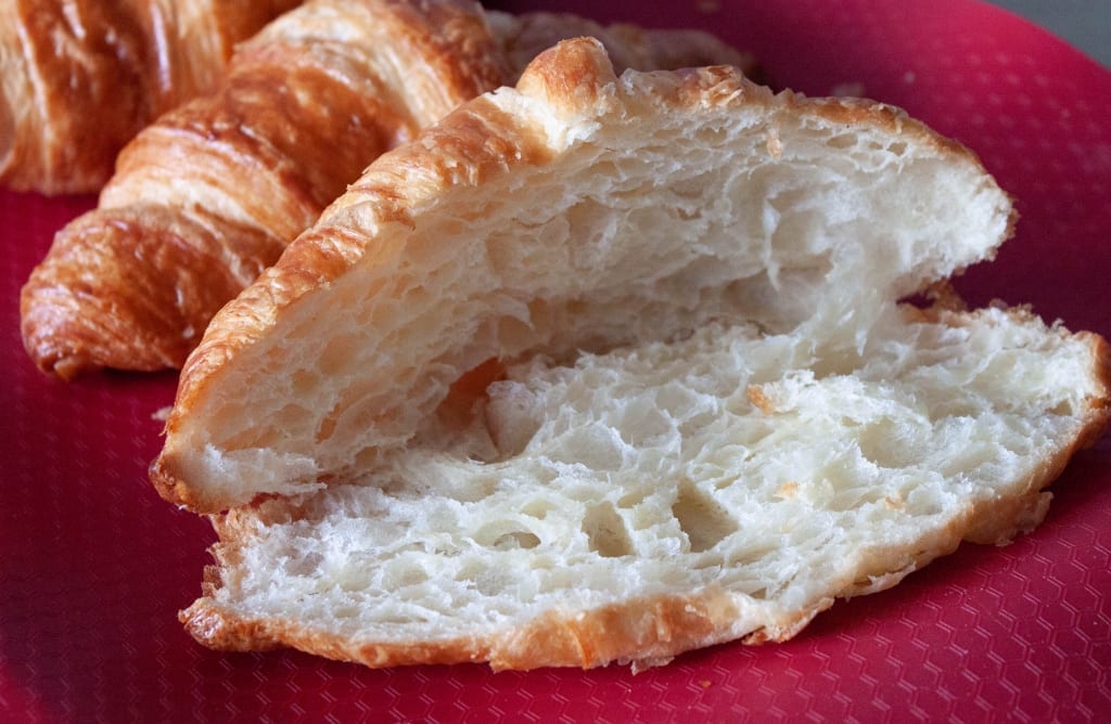 Croissants découpés