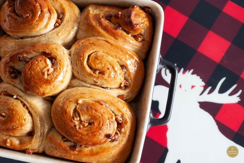 Brioche moelleuse aux noix de Pécan et sirop d’érable