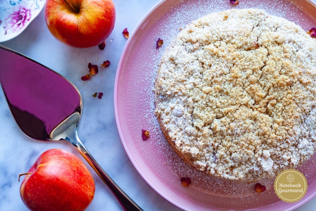 Gâteau aux pommes crumble