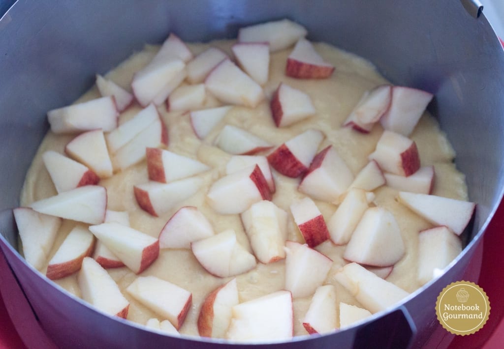 Cake pommes avant cuisson
