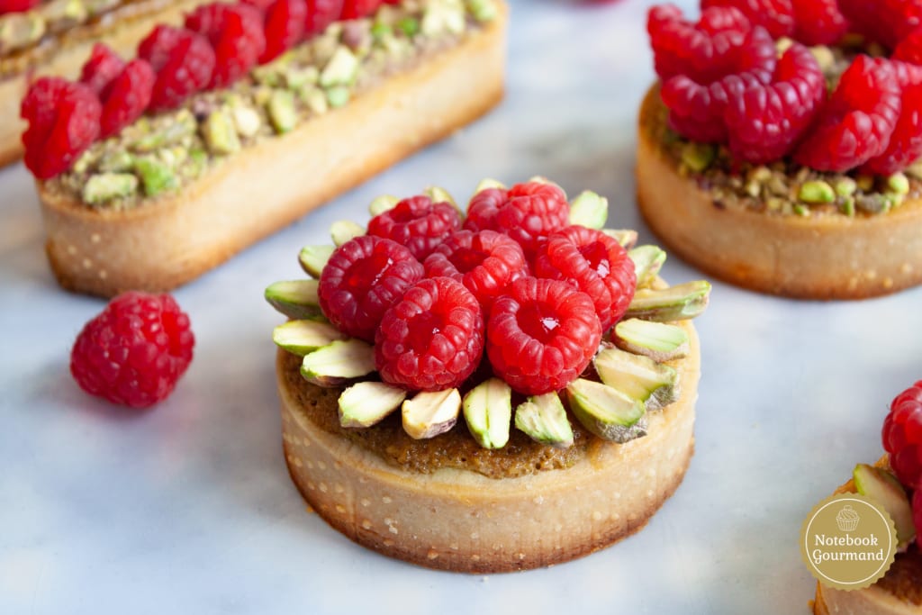 Recette tartelette pistache framboise